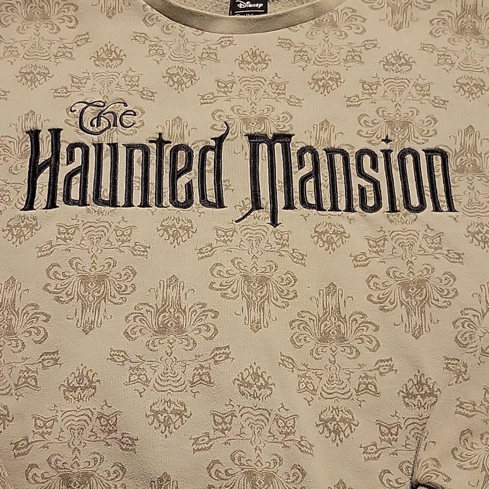 Disney Haunted Mansion Gray & Black Sweatshirt size XS